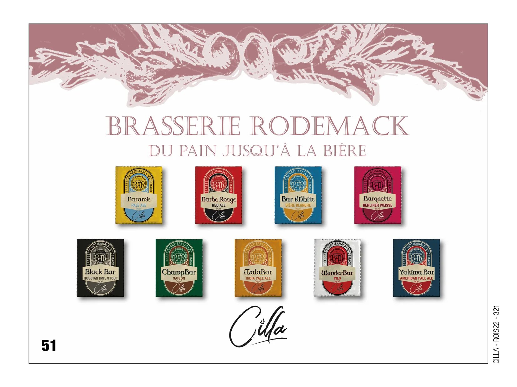 Fèves personnalisées boulangerie brasserie Rodemack