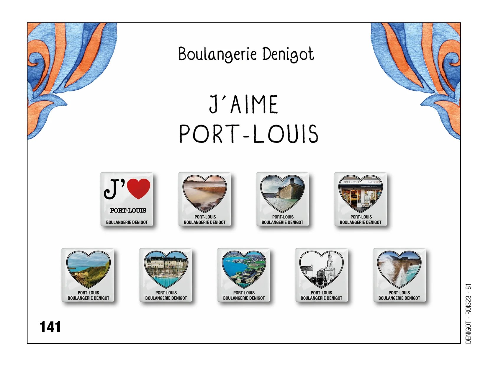 Fèves personnalisées j'aime Port-Louis