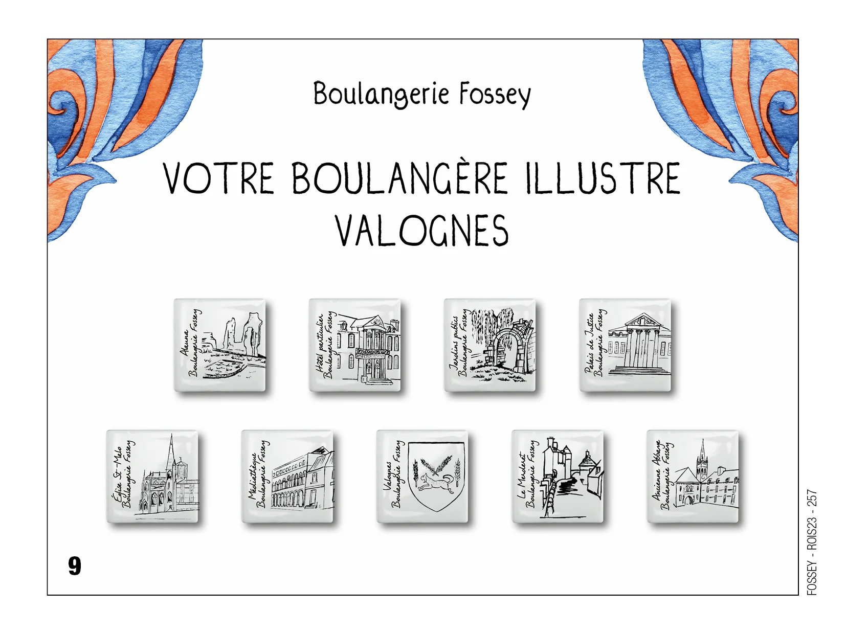 Fèves personnalisées boulangerie Fossey à Valognes