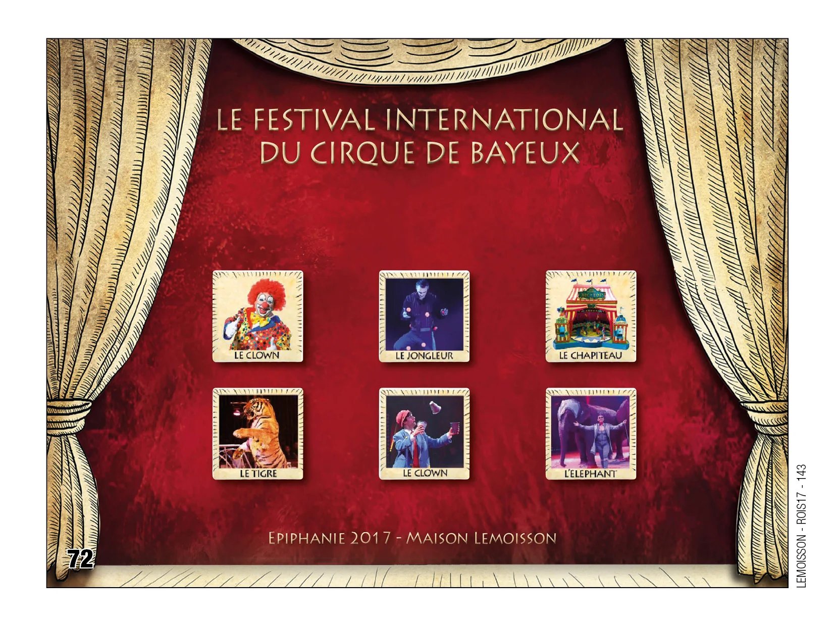 Fèves personnalisées le festival intervational du cirque de Bayeux