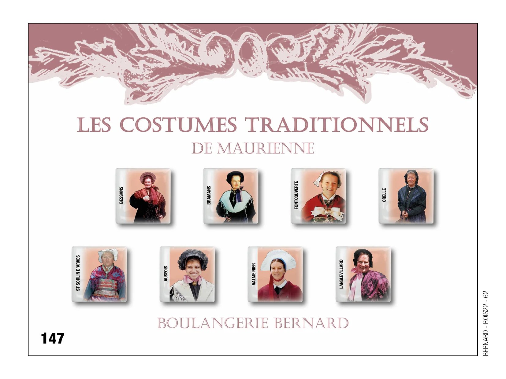 Fèves personnalisées les costumes traditionnels