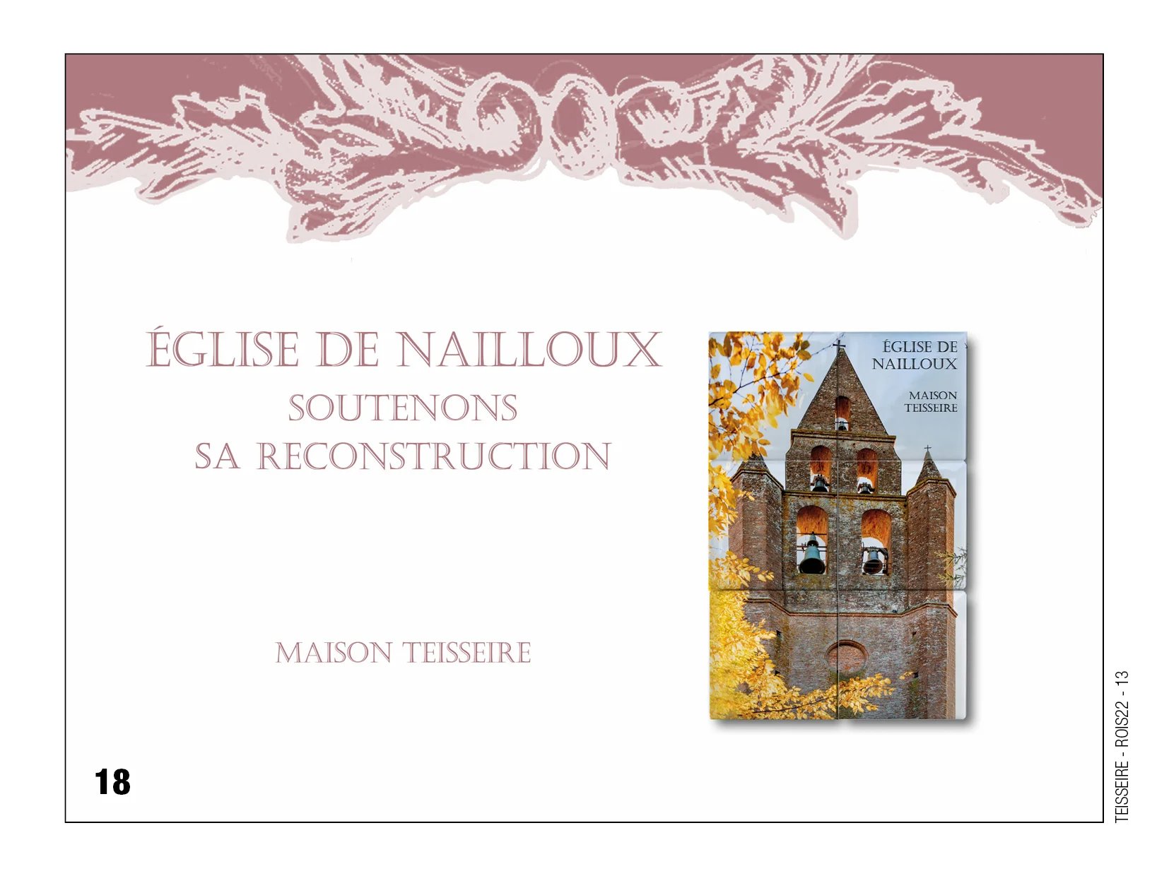 Fèves personnalisées, église de Nailloux, boulangerie Maison Teisseire