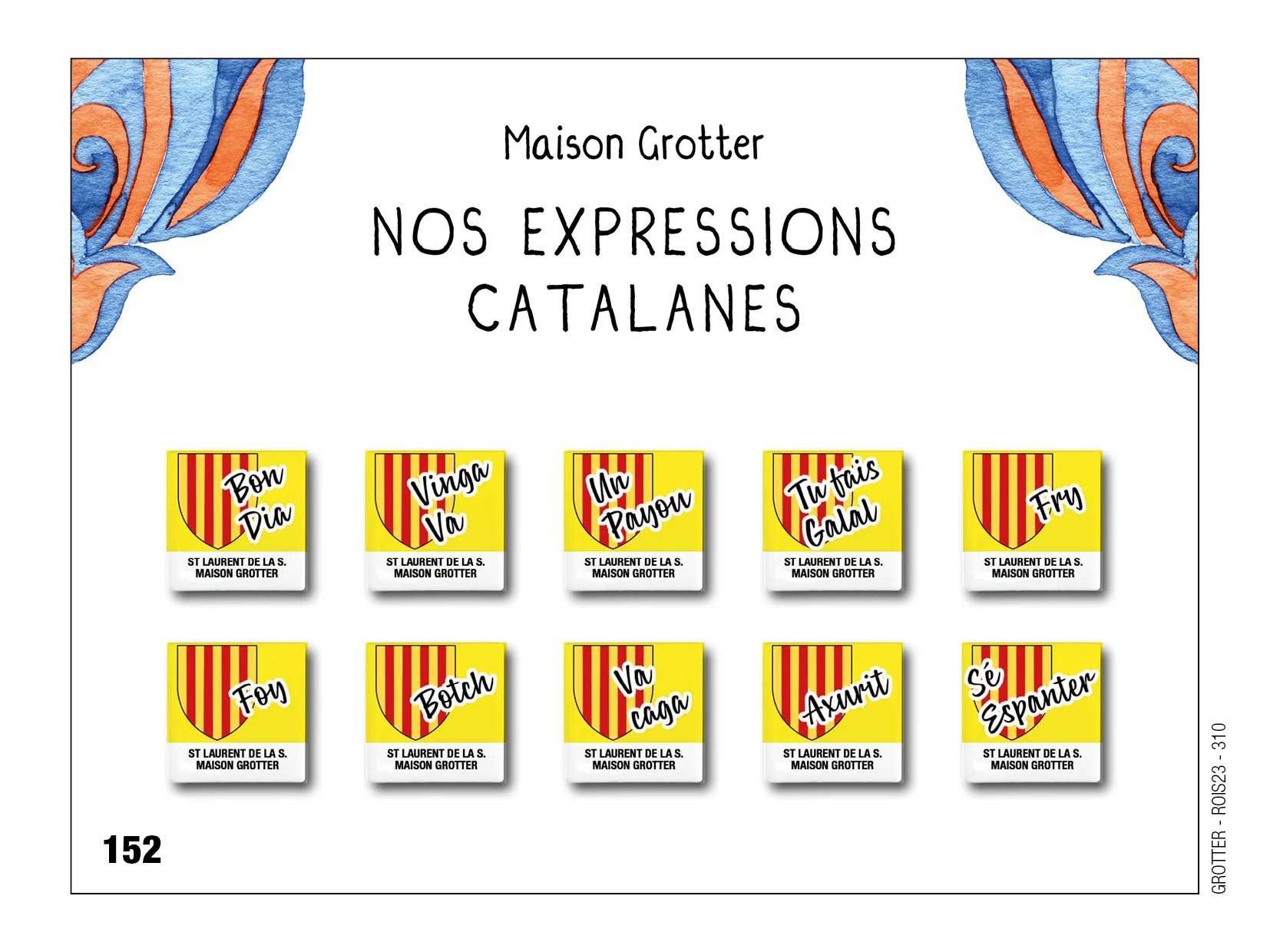 Fèves personnalisées expressions catalanes