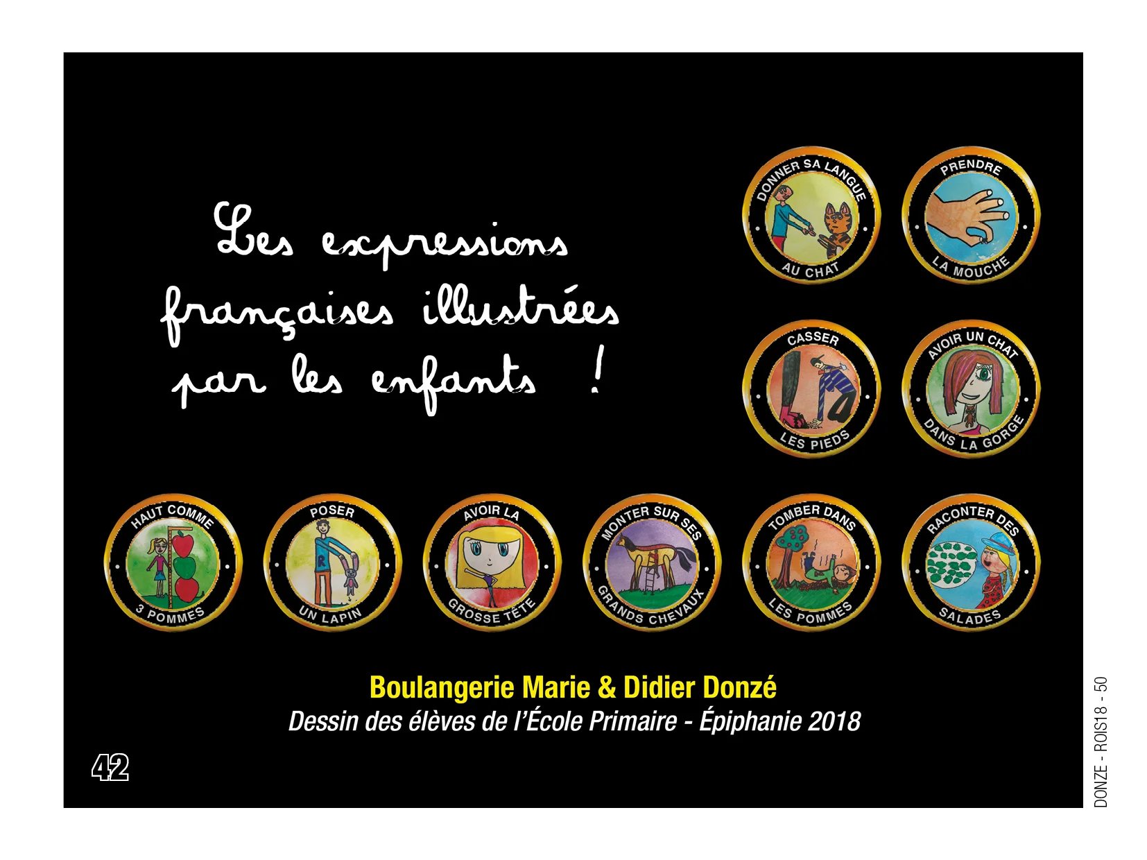 Fèves personnalisées expressions Françaises de la boulangerie Marie-Didier à Donze