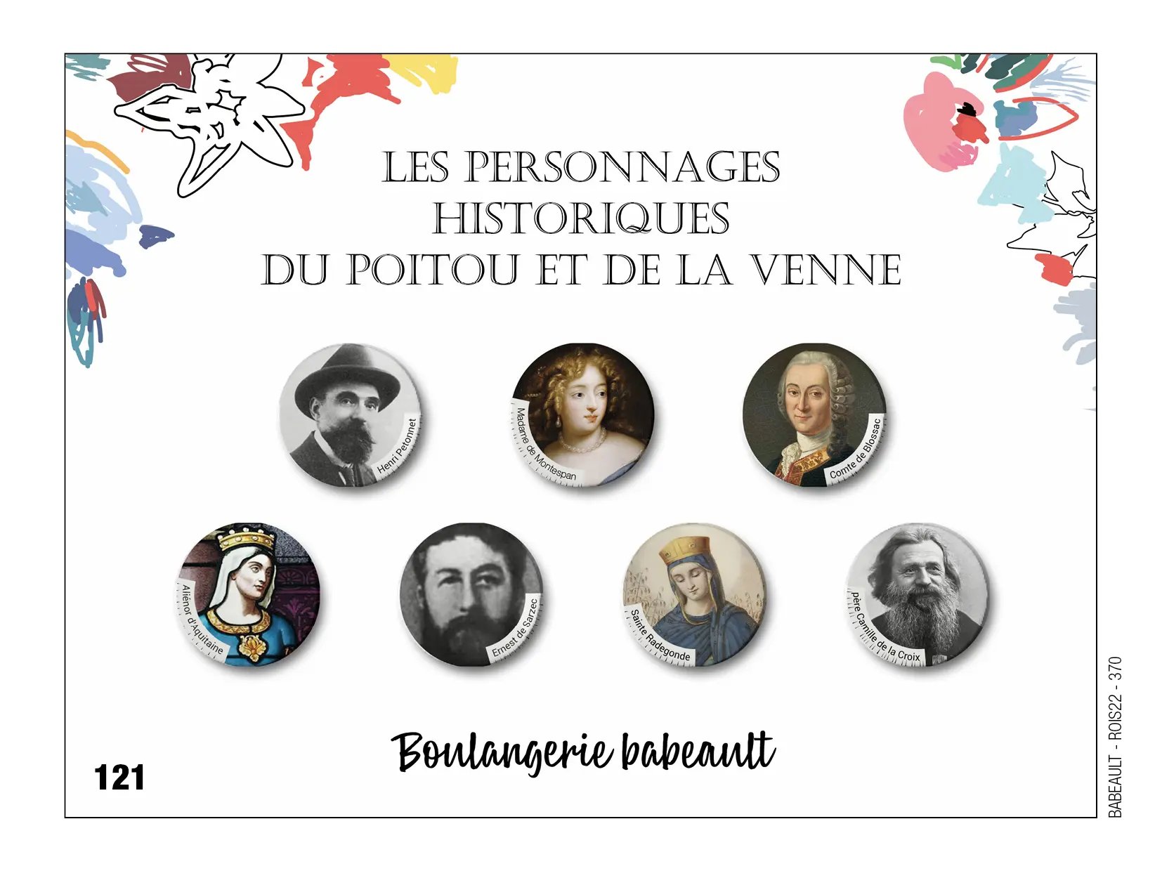 Fèves personnalisées, personnages historiques du Poitou et de la Venne